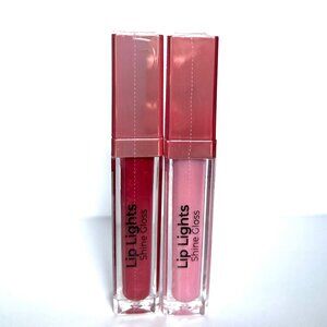 Set of 2 MCoBeauty Lip Lights Shine Gloss, 5.9 ml each, new